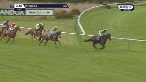 Video preview image for Warwick 14:40 - Join Racing TV Now Novices' Handicap Chase (4)