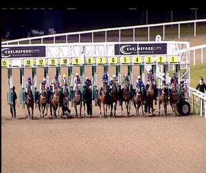 Video preview image for Chelmsford City 17:55 - Bet Toteplacepot At betfred.com All-Weather "Hands and Heels" Apprentice Handicap (7)