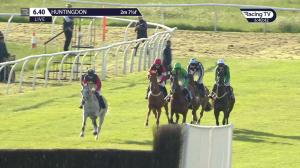 Video preview image for Huntingdon 18:40 - Robinson Manufacturing High Performance Timber Engineering Novices' Handicap Chase (4)