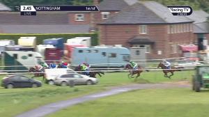 Video preview image for Nottingham 14:45 - Like Racing TV On Facebook Novice Stakes (5)