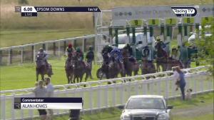 Video preview image for Epsom Downs 18:00 - Follow @racingtv On Twitter Apprentice Handicap (5)