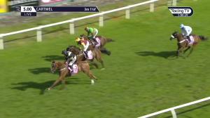 Video preview image for Cartmel 17:00 - Follow @racingtv On Twitter Handicap Chase (3)