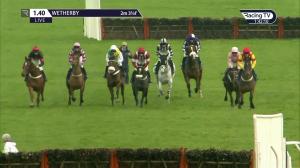 Video preview image for Wetherby 13:40 - William Hill Leading Racecourse Bookmaker Handicap Hurdle (3)
