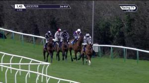 Video preview image for Leicester 13:45 - EBF British Stallion Studs 'National Hunt' Novices' Hurdle (Qualifier) (3)