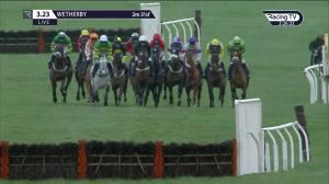 Video preview image for Wetherby 15:23 - Follow @willhillracing On Twitter Handicap Hurdle (3)