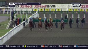 Video preview image for Kempton Park 16:55 - 100% Profit Boost At 32redsport.com Novice Stakes (5)