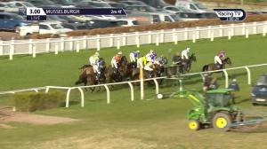 Video preview image for Musselburgh 15:00 - Racing Post Gonorth Weekend 20-22 March Handicap Hurdle (4)