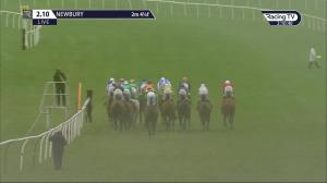 Video preview image for Newbury 14:10 - Federation Of Bloodstock Agents Conditional Jockeys' Handicap Hurdle (4)