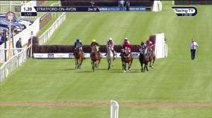 Video preview image for Stratford-on-Avon 13:20 - Watch On Racing TV Novices' Chase (3)