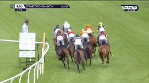 Video preview image for Stratford-on-Avon 16:00 - Watch Racing Replays At racingtv.com Handicap Hurdle (4) (Div 2)