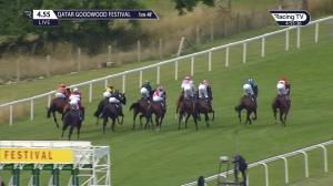 Video preview image for Goodwood 16:55 - British European Breeders Fund EBF Fillies' Handicap (3)