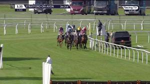 Video preview image for Stratford-on-Avon 15:35 - Watch On Racing TV Conditional Jockeys' Selling Handicap Hurdle (5)