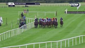 Video preview image for Punchestown 13:55 - Irish Stallion Farms European Breeders Fund Mares Maiden Hurdle