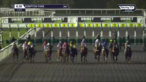 Video preview image for Kempton Park 20:30 - Bet At racingtv.com Handicap (6)