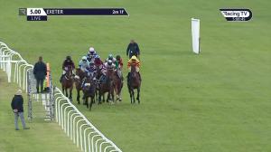Video preview image for Exeter 17:00 - Join Racing TV Now Standard Open National Hunt Flat (5)