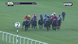 Video preview image for Newbury 16:15 - tote.co.uk Standard Open National Hunt Flat (5) (Div 2)