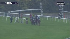 Video preview image for Kempton Park 15:53 - Like Racing TV On Facebook Conditional Jockeys' Handicap Hurdle (4)