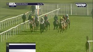 Video preview image for Musselburgh 11:35 - Racecourse Live Streams On Racing TV Extra Mares' Novices' Hurdle (4)
