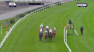 Video preview image for Kempton Park 15:45 - Join Racing TV Now Conditional Jockeys' Handicap Hurdle (3)