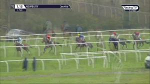Video preview image for Newbury 13:15 - Play Ladbrokes 5-a-side On Football Novices' Hurdle (3)