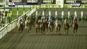 Video preview image for Kempton Park 16:35 - Unibet Casino Deposit £10 Get £40 Bonus Handicap (5)