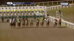 Video preview image for Chelmsford City 16:30 - Support The Injured Jockeys Fund Handicap (6)