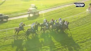 Video preview image for Kelso 14:02 - Jumping For Joy On Racing TV Novices' Handicap Hurdle (5)