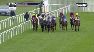 Video preview image for Musselburgh 12:45 - William Hill Betting TV Mares' Handicap Hurdle (5)