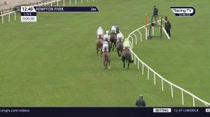 Video preview image for Kempton Park 12:40 - Get Your Ladbrokes £1 Free Bet Novices' Hurdle (2)