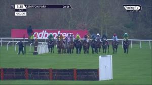 Video preview image for Kempton Park 15:35 - Ladbrokes Committed To Safer Gambling Handicap Hurdle (3)