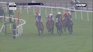 Video preview image for Kempton Park 12:05 - Watch Racing Free Online At Ladbrokes Juvenile Hurdle (4)