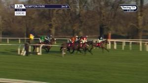Video preview image for Kempton Park 14:20 - Dornan Engineering Relkeel Hurdle (Grade 2) (1)