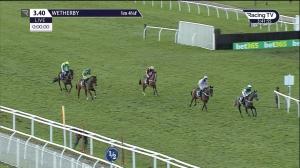 Video preview image for Wetherby 15:40 - Racing TV On Sky 426 Fillies' "Junior" Standard Open National Hunt Flat (5)