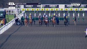 Video preview image for Kempton Park 16:15 - Unibet Casino Deposit £10 Get £40 Bonus Fillies' Novice Stakes (5) (Div 1)