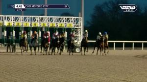 Video preview image for Chelmsford City 16:45 - Tote Placepot Your First Bet All-Weather "Hands and Heels" Classified Stakes (6)