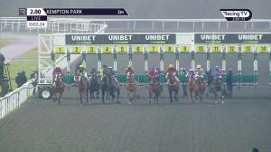 Video preview image for Kempton Park 14:00 - Unibet 3 Uniboosts A Day Handicap (3)