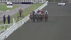 Video preview image for Kempton Park 13:45 - Gamble Responsibly With Vbet "Jumpers' Bumper" National Hunt Flat (5)