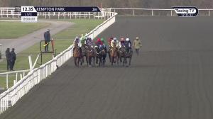 Video preview image for Kempton Park 12:35 - Join Vbet Intermediate Open National Hunt Flat (5)