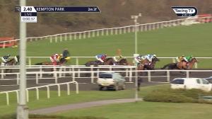 Video preview image for Kempton Park 14:40 - vbet.co.uk "Jumpers' Bumper" National Hunt Flat (5) (Div 2)