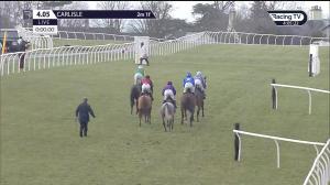 Video preview image for Carlisle 16:05 - Irish Thoroughbred Marketing Mares' Standard Open National Hunt Flat (5)