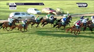 Video preview image for Warwick 16:23 - racingtv.com 'Hands and Heels' Conditional Jockeys' Handicap Hurdle (5)