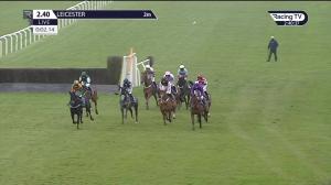 Video preview image for Leicester 14:40 - Boscasports No.1 Digital Betting Shop Display Novices' Handicap Chase (4)