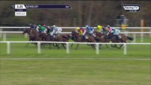 Video preview image for Newbury 15:35 - BetVictor Handicap Hurdle (Qualifier) (3)