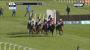 Video preview image for Newbury 14:30 - BetVictor Handicap Hurdle (3)