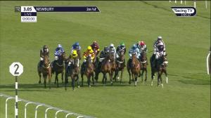Video preview image for Newbury 15:05 - BetVictor Novices' Handicap Hurdle (4)