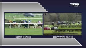 Video preview image for Stratford-on-Avon 14:33 - Bet At racingtv.com Handicap Hurdle (Qualifier) (3)