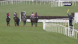 Video preview image for Kelso 16:40 - Watch Racing TV In Stunning HD Novices' Handicap Chase (4)