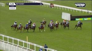Video preview image for Wetherby 16:25 - Boscasports Retail Tote Displays Worldwide Novices' Handicap Hurdle (5)