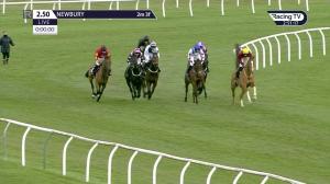 Video preview image for Newbury 14:50 - BetVictor Novices' Handicap Hurdle (2)