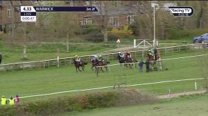 Video preview image for Warwick 16:33 - Racing TV Profits Returned To Racing Handicap Hurdle (4)